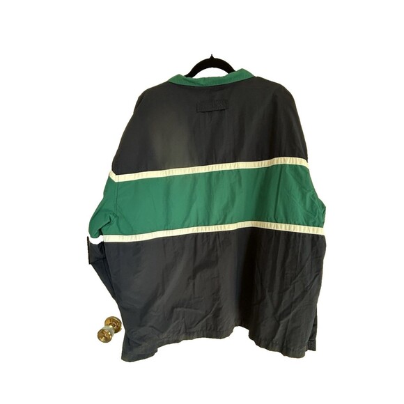 Vintage Eddie Baur Outdoor Outfitters blue stripe Jacket mens XXL windbreaker - Picture 2 of 12